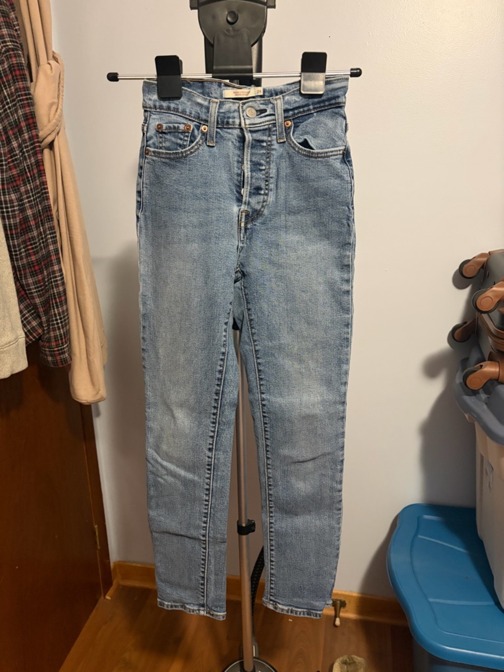 Levi's Light Blue High-Rise Ankle Jeans